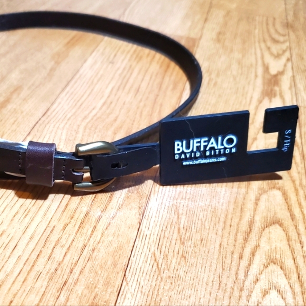 New BUFFALO Jeans David Bitton Leather Hip Belt Small 36in NWT